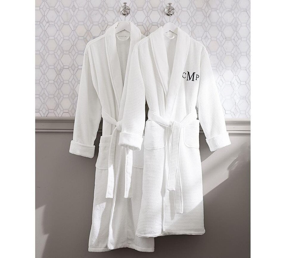 Waffle Weave Resort Robe Pottery Barn Australia